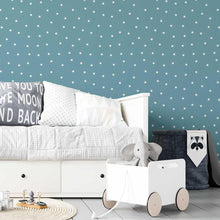Load image into Gallery viewer, Star White and Blue Peel & Stick Wallpaper N05033