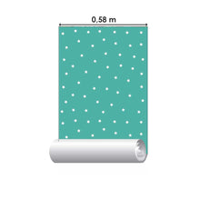 Load image into Gallery viewer, Star White and Green Peel & Stick Wallpaper N05036