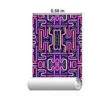 Load image into Gallery viewer, Neon Abstract Retro Peel & Stick Wallpaper N05042