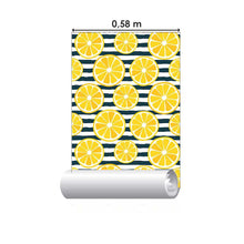 Load image into Gallery viewer, Stripes and Oranges Peel & Stick Wallpaper N05058