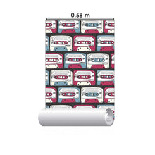 Load image into Gallery viewer, Tapes Retro Peel & Stick Wallpaper N05063