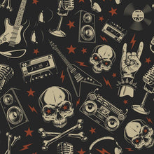 Load image into Gallery viewer, Rock n Roll Retro Peel & Stick Wallpaper N05085