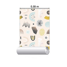 Load image into Gallery viewer, Abstract Beige Rosé Peel & Stick Wallpaper N05087