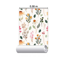 Load image into Gallery viewer, Watercolor Wildflowers Peel & Stick Wallpaper N05089