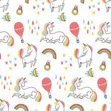 Load image into Gallery viewer, Unicorns and Rainbows Peel & Stick Wallpaper N05109