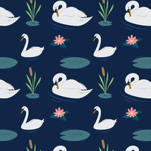 Load image into Gallery viewer, Swan Blue Lake Peel & Stick Wallpaper N05121