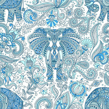 Load image into Gallery viewer, Indian Mandalas and Elephants Peel & Stick Wallpaper N05123
