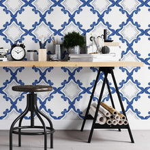 Load image into Gallery viewer, Vintage Delft Peel & Stick Wallpaper N05214