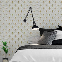 Load image into Gallery viewer, Lily Flowers and Mermaid Tail Peel & Stick Wallpaper N05269