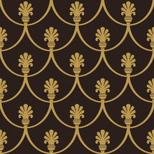 Load image into Gallery viewer, Vintage Golden Mermaid Tail Peel & Stick Wallpaper N05270