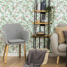 Load image into Gallery viewer, Striped and Floral Peel & Stick Wallpaper N06030