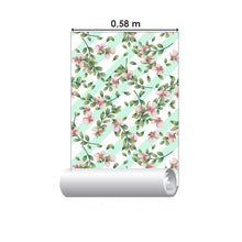 Load image into Gallery viewer, Striped and Floral Peel & Stick Wallpaper N06030