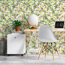 Load image into Gallery viewer, Striped With Floral Peel & Stick Wallpaper N06033