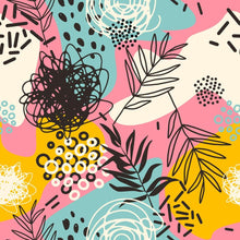 Load image into Gallery viewer, Tropical Colorful Peel & Stick Wallpaper N06039