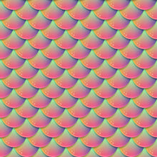 Load image into Gallery viewer, Mermaid Tail Iridescent Peel & Stick Wallpaper N06040