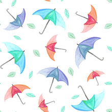 Load image into Gallery viewer, Watercolor Umbrella Peel & Stick Wallpaper N06041