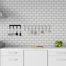 Load image into Gallery viewer, Off White Bricks Peel & Stick Wallpaper N06047