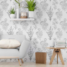 Load image into Gallery viewer, Wildflowers Peel & Stick Wallpaper N06052