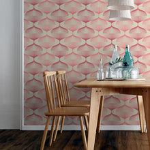 Load image into Gallery viewer, Flamingos Geometric Peel & Stick Wallpaper N06035