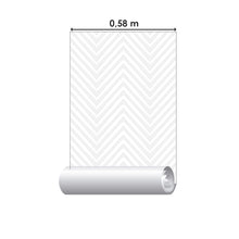 Load image into Gallery viewer, Chevron Off White Peel & Stick Wallpaper N06085