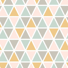 Load image into Gallery viewer, Geometric Triangles Peel & Stick Wallpaper N06095