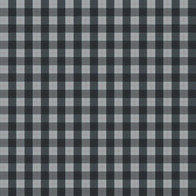 Load image into Gallery viewer, Gray and Black Plaid Peel & Stick Wallpaper N06098