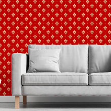 Load image into Gallery viewer, Red Lilies Peel & Stick Wallpaper N06114