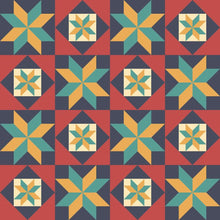 Load image into Gallery viewer, Stars Retro Peel & Stick Wallpaper N06116