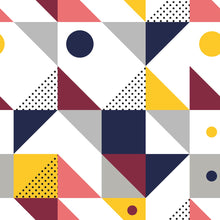 Load image into Gallery viewer, Geometric Retro Peel & Stick Wallpaper N06136