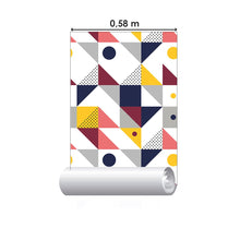 Load image into Gallery viewer, Geometric Retro Peel & Stick Wallpaper N06136