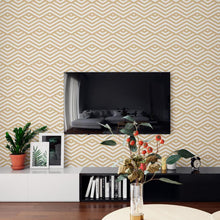 Load image into Gallery viewer, Geometric Retro Yellow Peel & Stick Wallpaper N06137