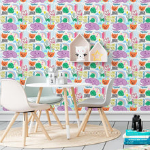 Load image into Gallery viewer, Elephants and Rainbows Peel & Stick Wallpaper N06166