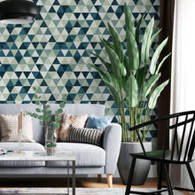 Load image into Gallery viewer, Geometric Cubes Peel & Stick Wallpaper N06164