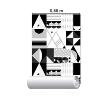 Load image into Gallery viewer, Abstract Geometric Shapes Peel & Stick Wallpaper N06179