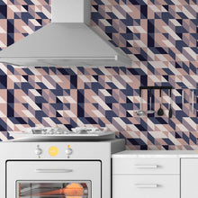 Load image into Gallery viewer, Abstract Geometric Shapes Peel & Stick Wallpaper N06179