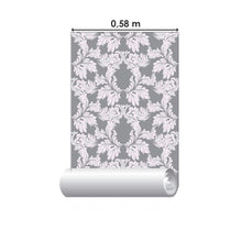 Load image into Gallery viewer, Damask Vintage Gray Peel & Stick Wallpaper N06183