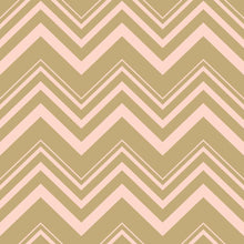 Load image into Gallery viewer, Chevron Cream and Pink Peel & Stick Wallpaper N06199
