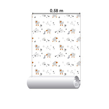 Load image into Gallery viewer, Little Ducks Stars and Clouds Peel & Stick Wallpaper N06208