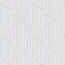 Load image into Gallery viewer, Gray Waves Geometric Peel & Stick Wallpaper N06211