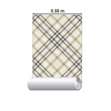 Load image into Gallery viewer, Vertical Plaid Peel & Stick Wallpaper N06229