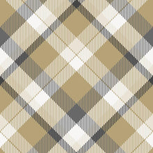 Load image into Gallery viewer, Plaid Beige Peel & Stick Wallpaper N06232