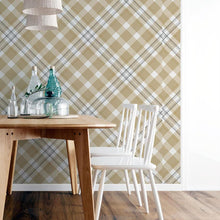 Load image into Gallery viewer, Plaid Peel & Stick Wallpaper N06234