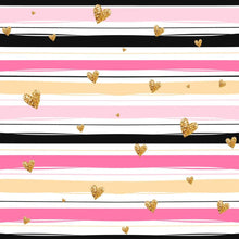 Load image into Gallery viewer, Hearts Striped Peel & Stick Wallpaper N06243