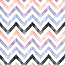 Load image into Gallery viewer, Chevron Lilás Pink and Black Peel & Stick Wallpaper N06251