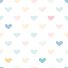 Load image into Gallery viewer, Colorful Hearts Peel & Stick Wallpaper N06253