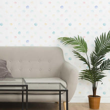 Load image into Gallery viewer, Polka Dots Colorful Gradient Peel & Stick Wallpaper N06255