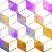 Load image into Gallery viewer, Psychedelic Cubes Peel & Stick Wallpaper N06271