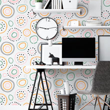 Load image into Gallery viewer, Colorful Circles Peel & Stick Wallpaper N06283