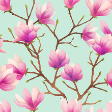 Load image into Gallery viewer, Blue Cherry Blossom Peel & Stick Wallpaper N07011