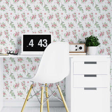 Load image into Gallery viewer, Watercolor Floral Roses Peel & Stick Wallpaper N07014